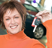 Woman_Car Key